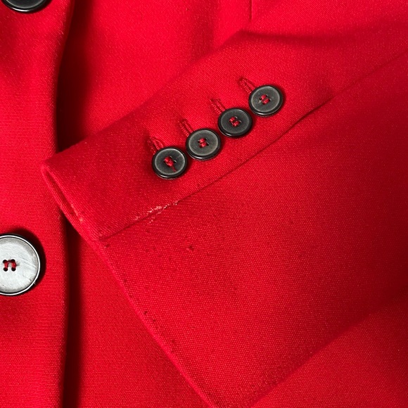 ZARA Women's Red Blazer Coat - Picture 3 of 4